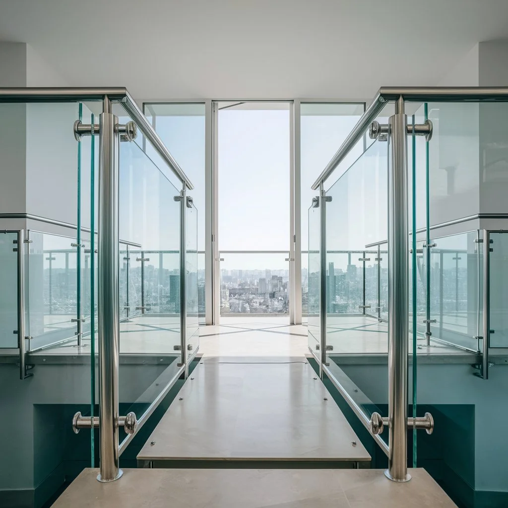 aluminium glass railing